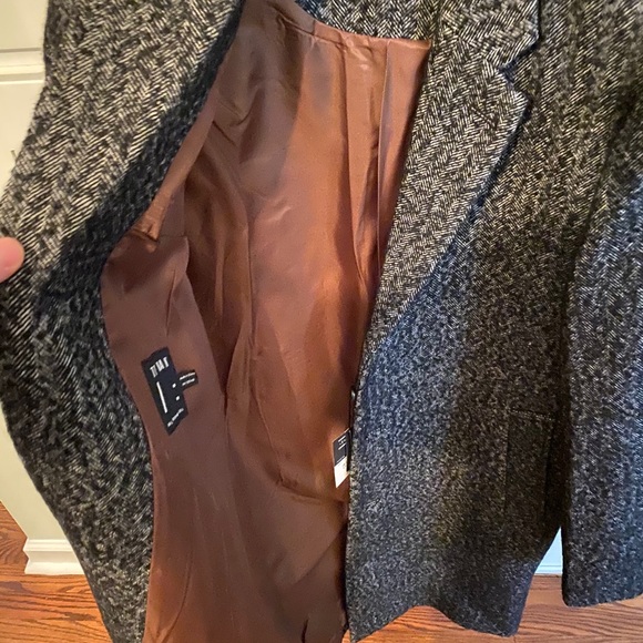 Topman Jacquard Overcoat - Picture 3 of 5